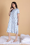 Zivame Knit Poly Mid Length Nightwear - Orchid Tint — thumbnail 3